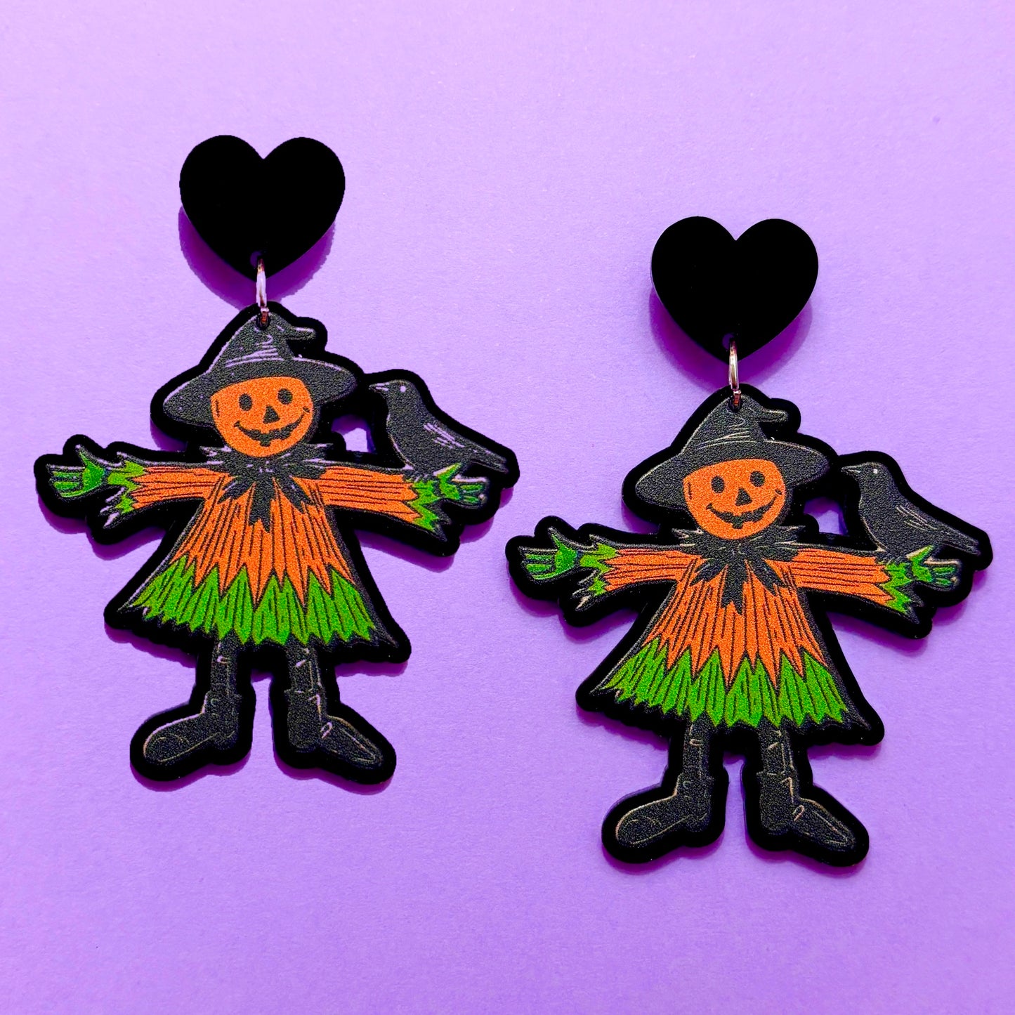 Spooky Scarecrow Drop Earrings