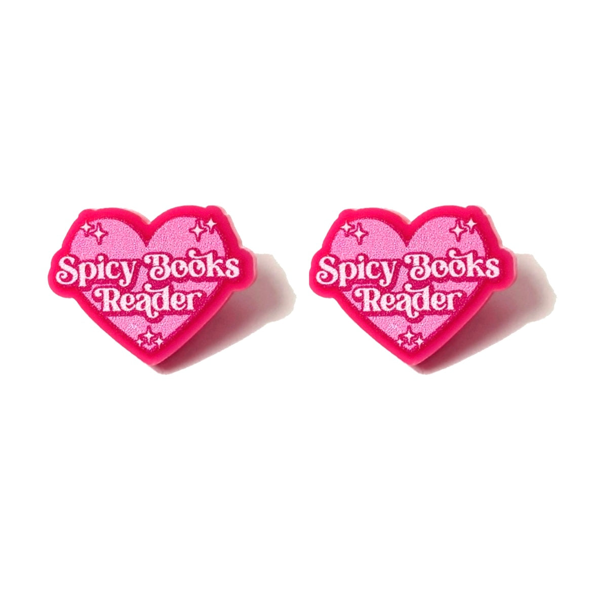 Spicy Books Reader Post Earrings