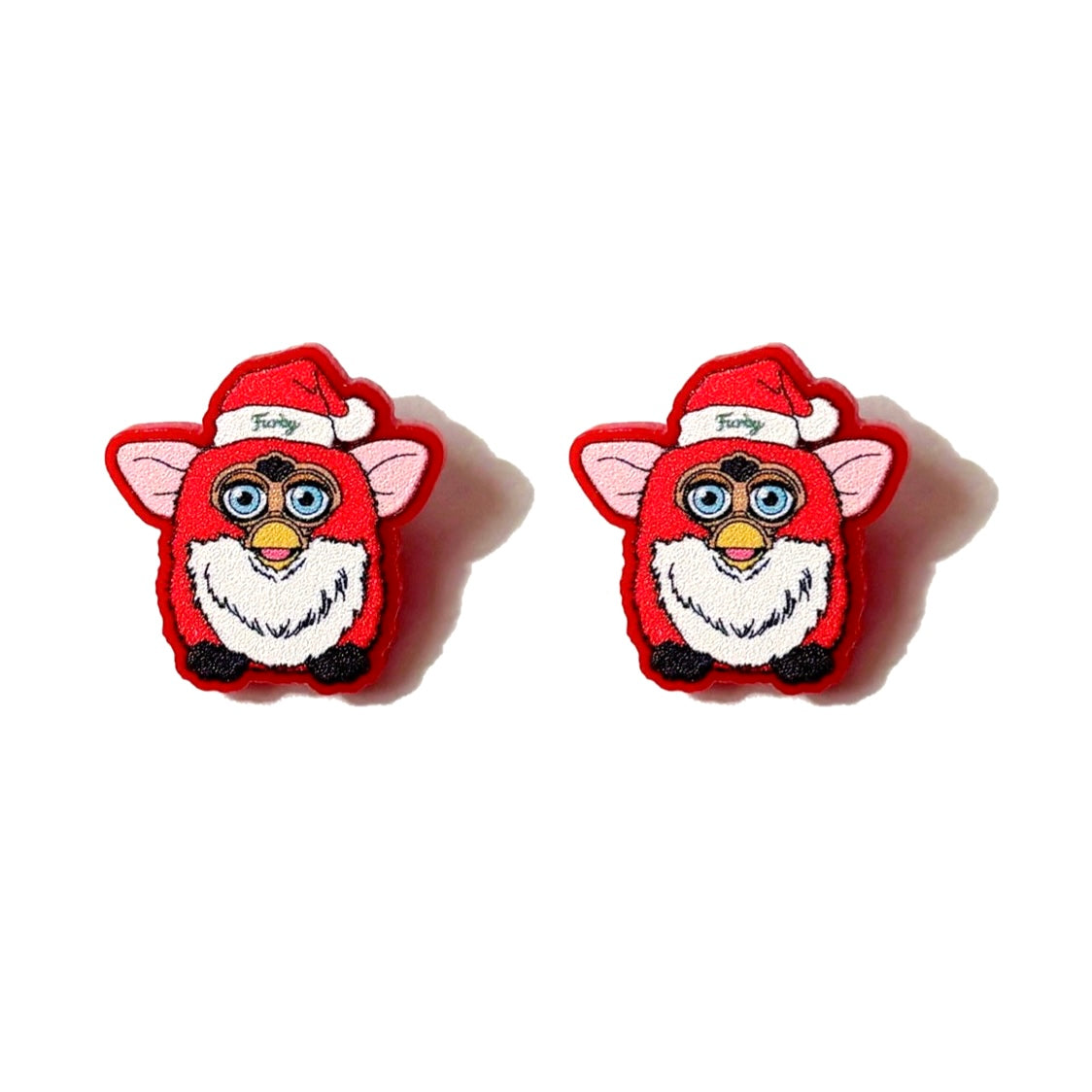 Santa Furbaby Post Earrings