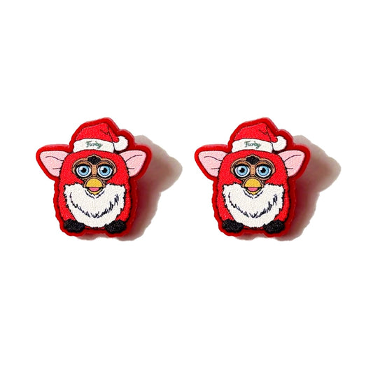 Santa Furbaby Post Earrings