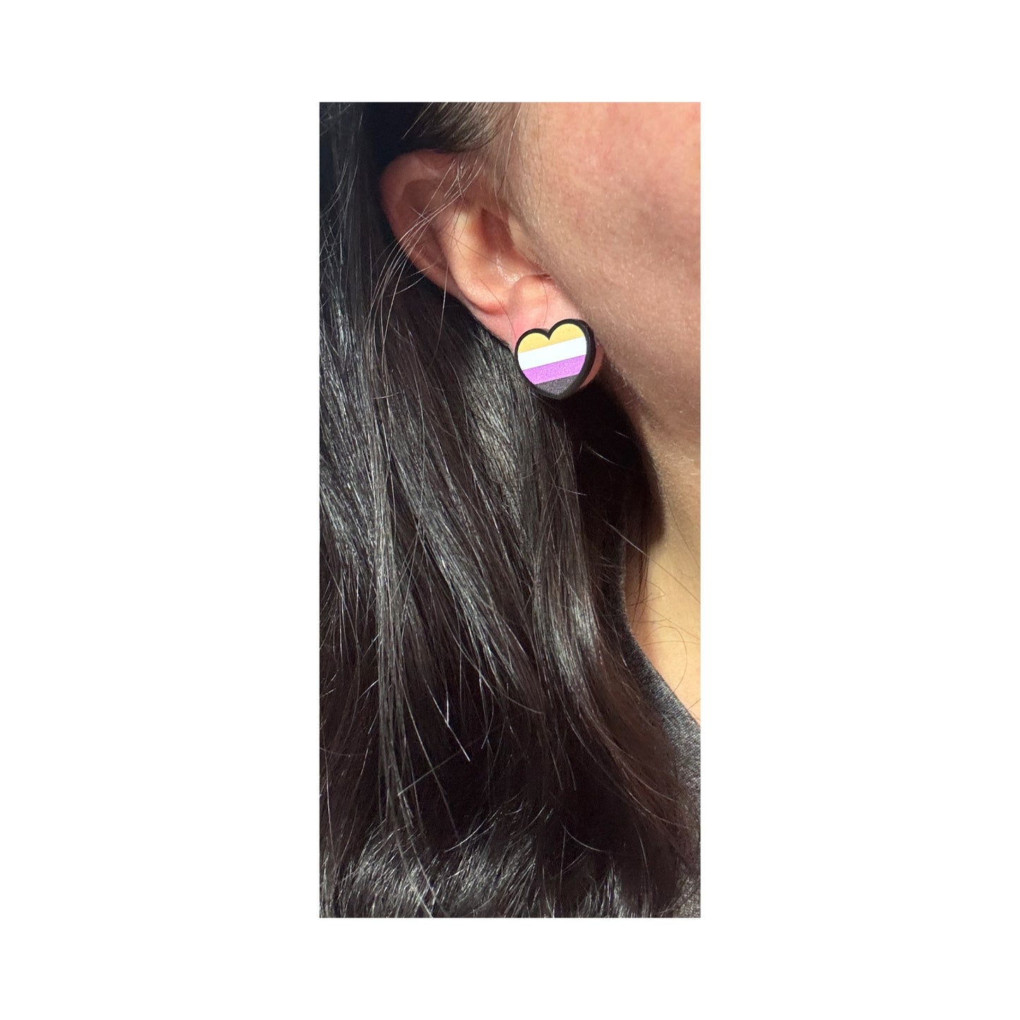 Non-binary Pride Post Earrings
