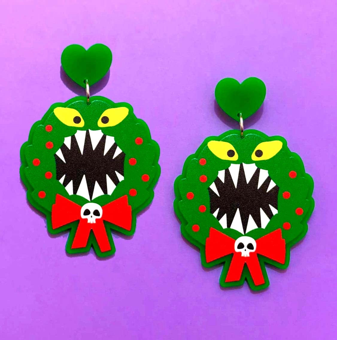 Monster Wreath Drop Earrings