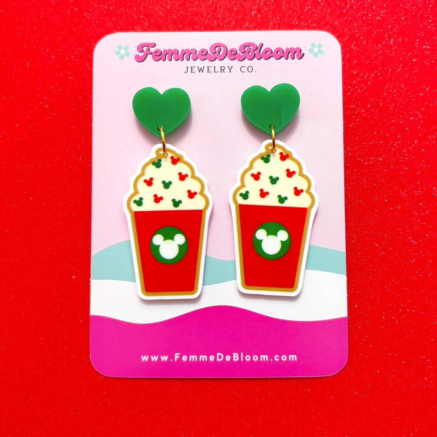 FREE GIFT - Mouse Holiday Frappe Drop Earrings