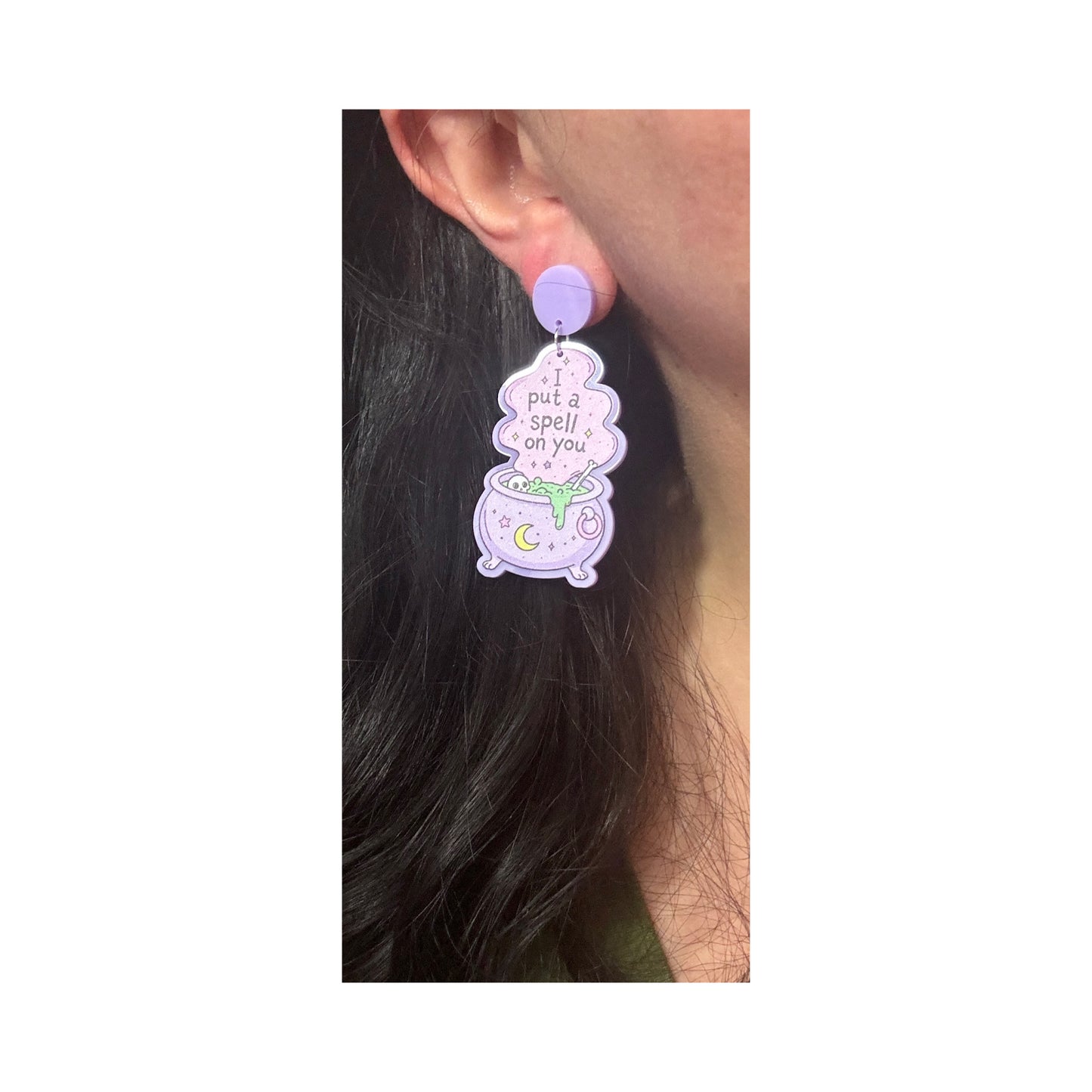 Pastel Cauldron Drop Earrings