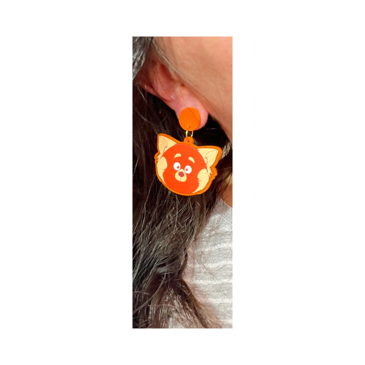 Panda Mei Acrylic Drop Earrings