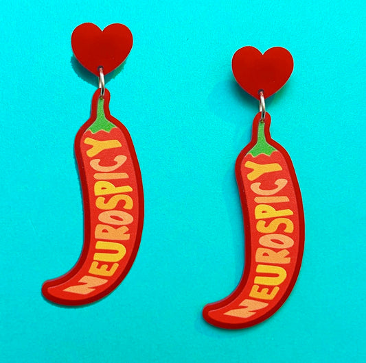 Neurospicy Drop Earrings