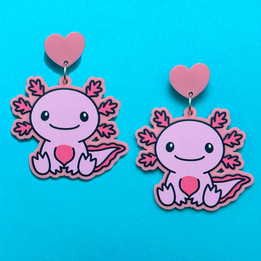 Axolotl Cutie Drop Earrings