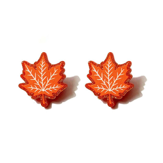 Autumn Leaf Post Earrings