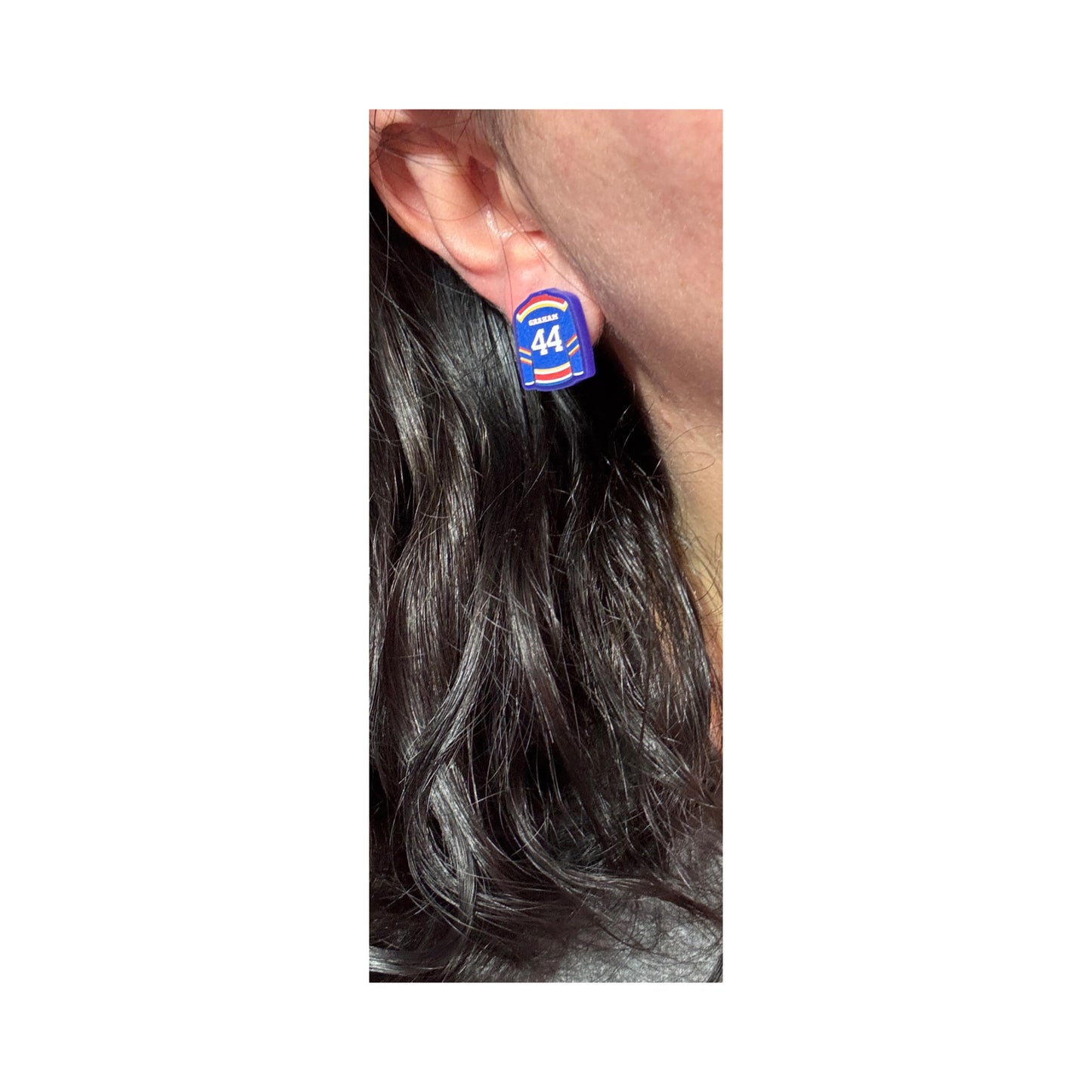 Graham Jersey Post Earrings