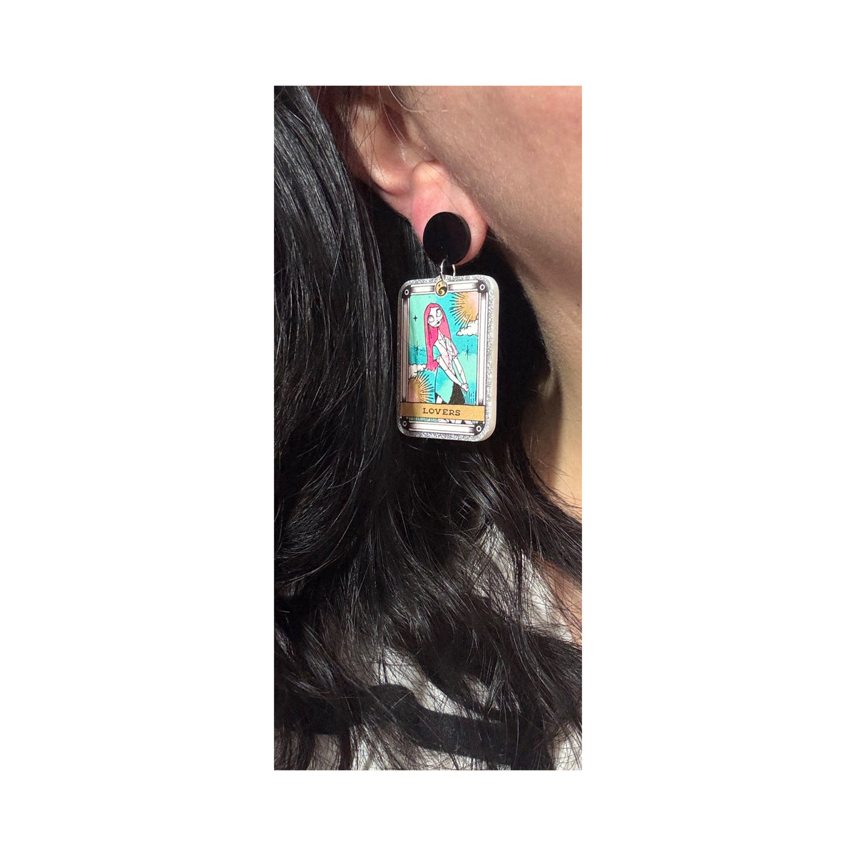Jack & Sally Tarot Drop Earrings