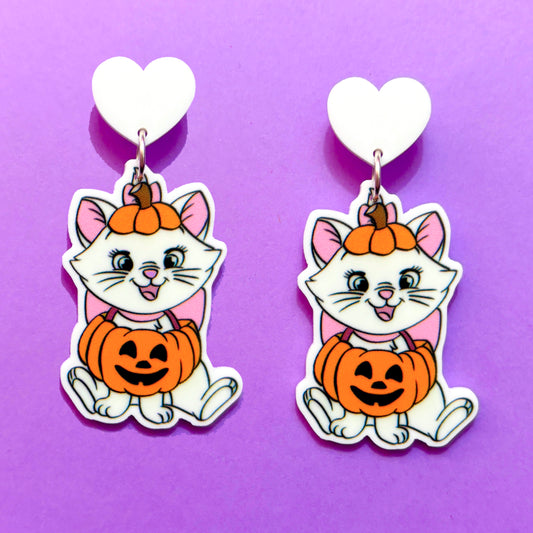 Pumpkin Marie Drop Earrings