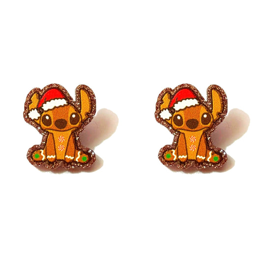 Gingerbread Stitch Post Earrings
