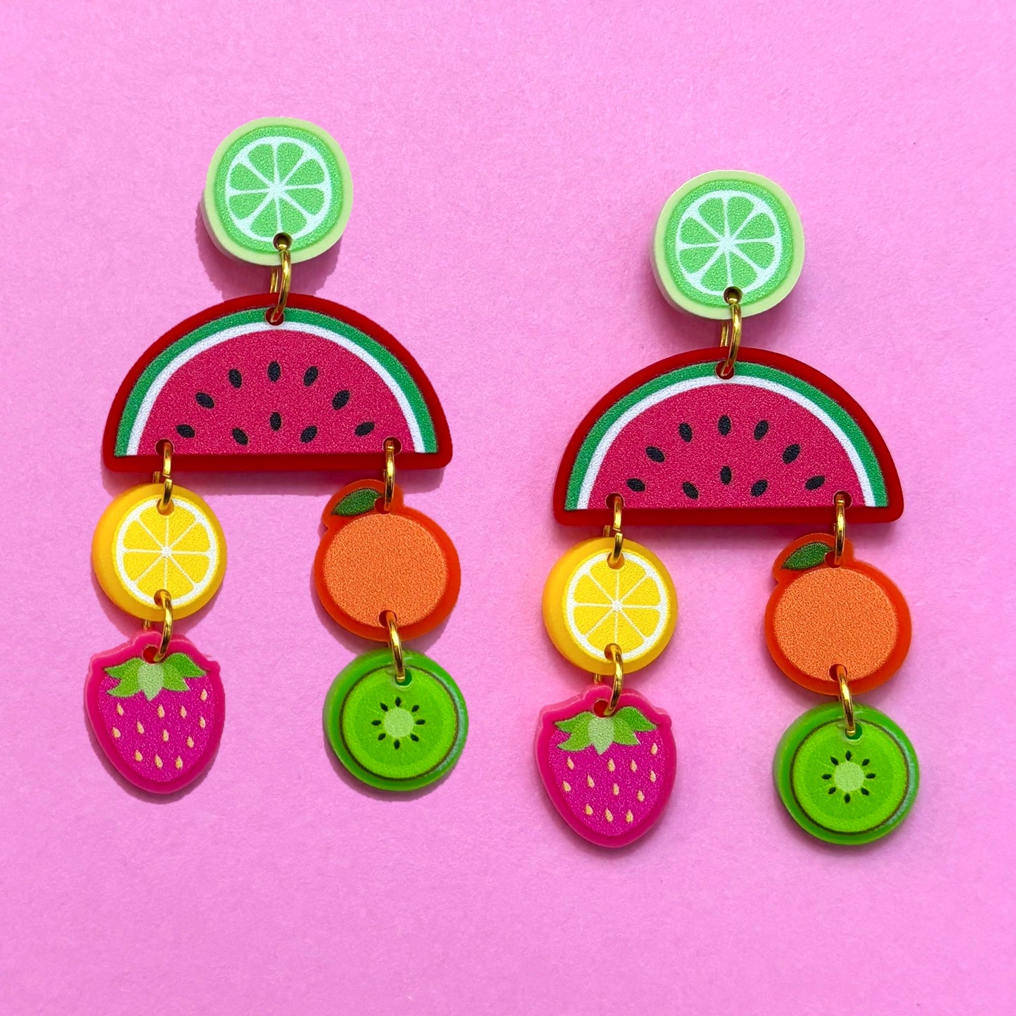 Tutti Frutti Tiered Drop Earrings