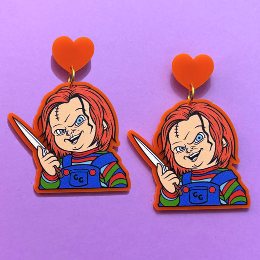 Good Guy Doll Drop Earrings