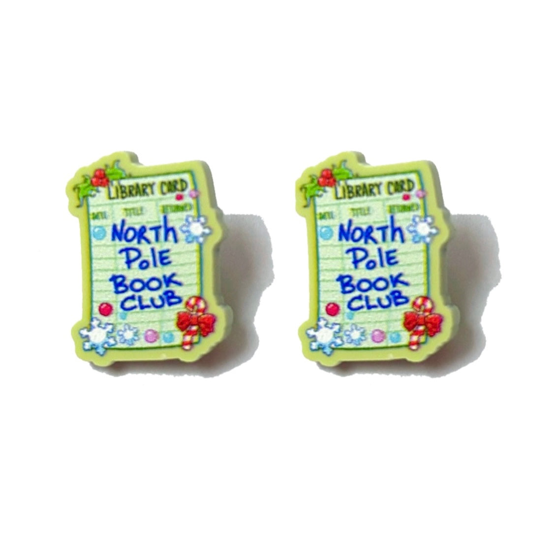 North Pole Book Club Post Earrings