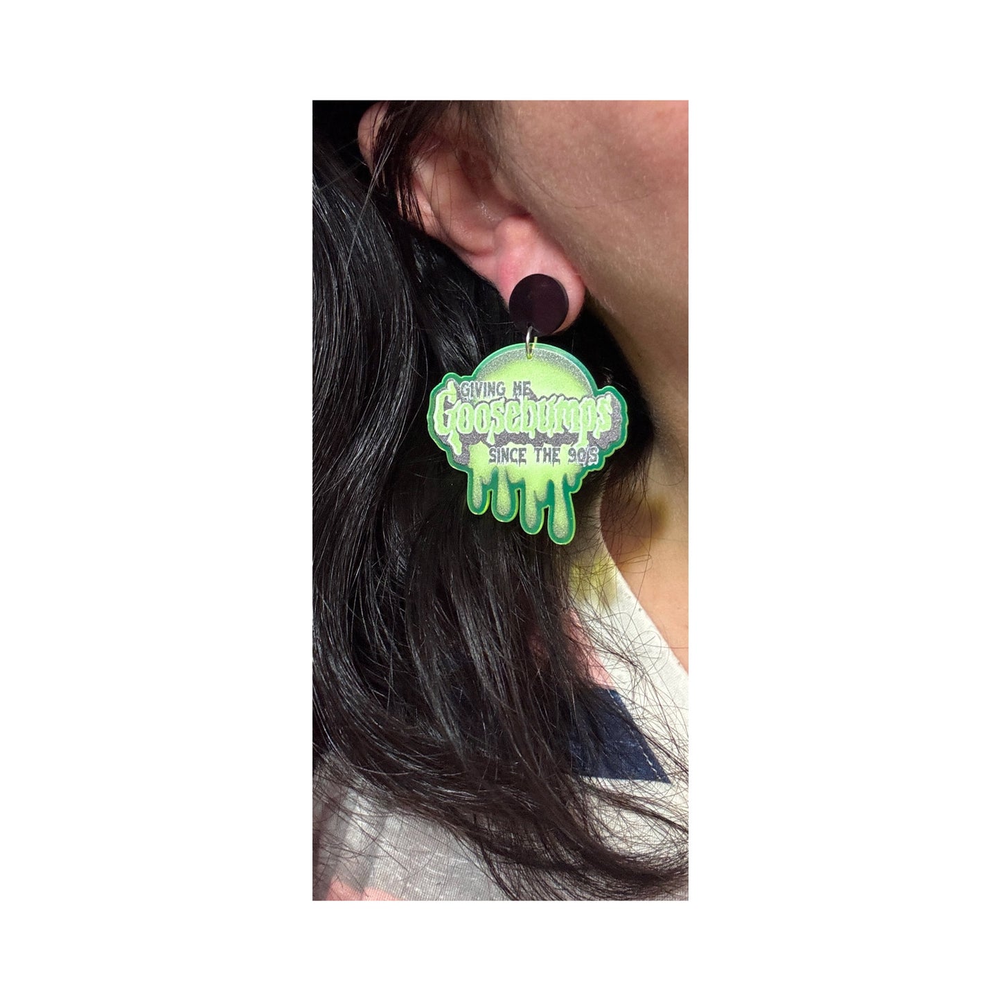 Neon Goosebumps Drop Earrings