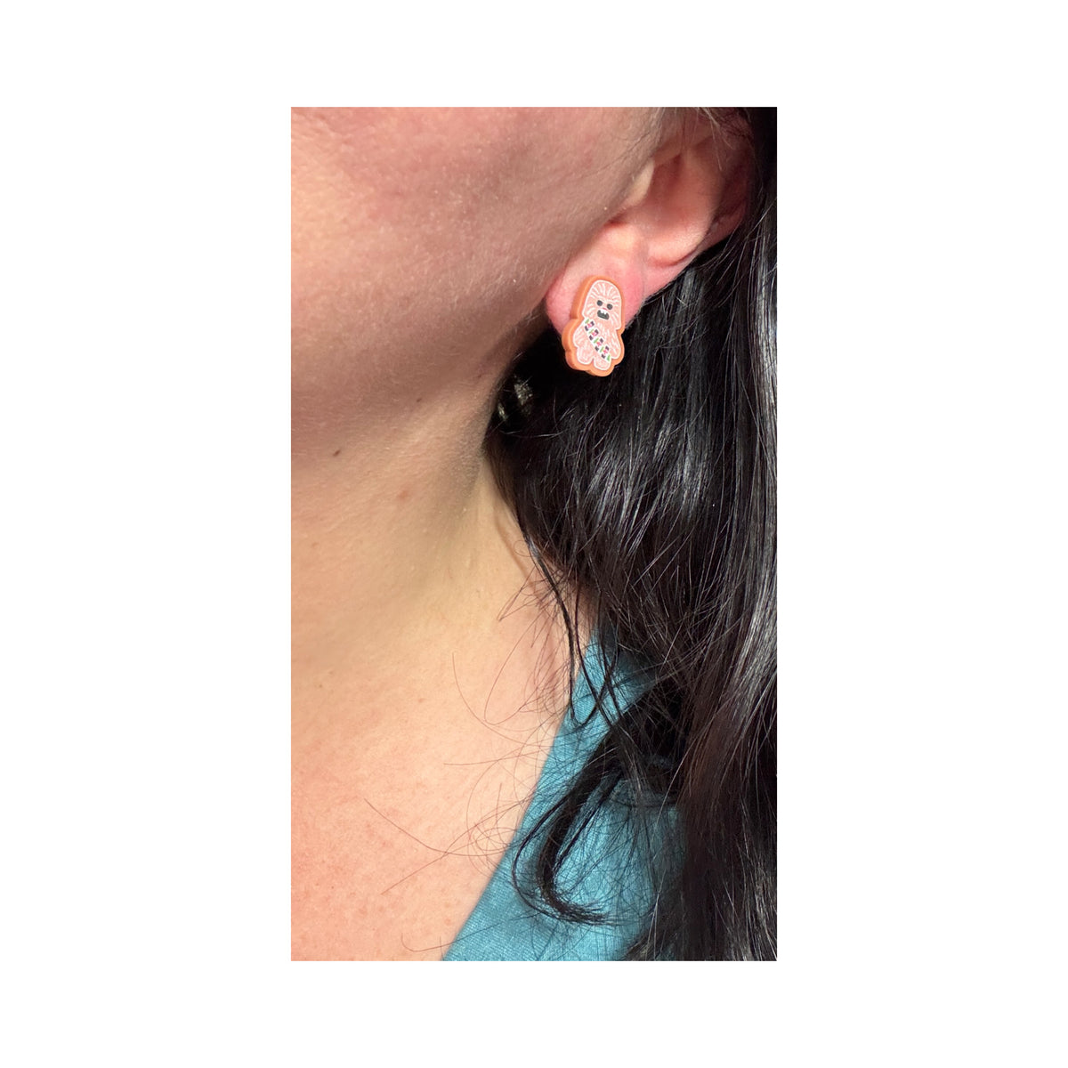 Chewie Gingerbread Post Earrings