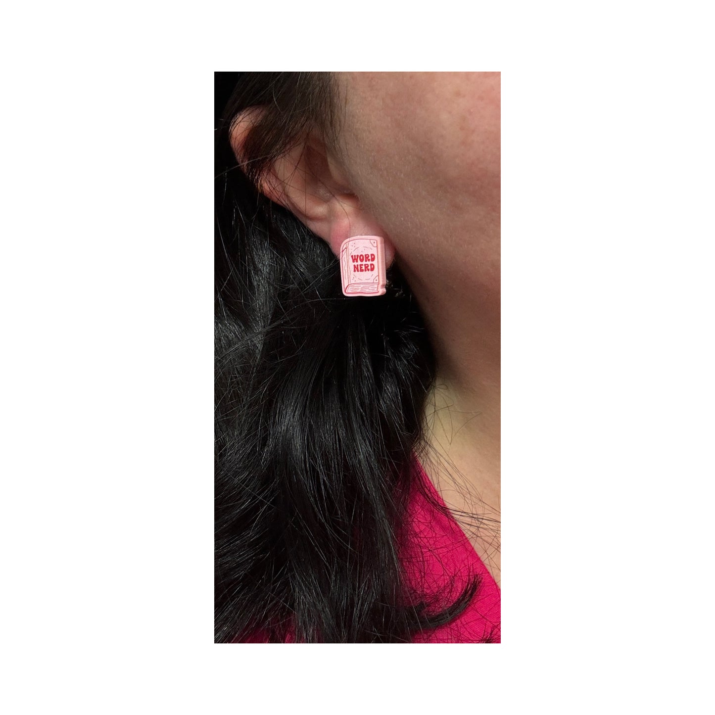 Word Nerd Post Earrings