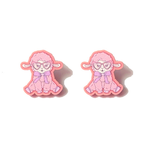 Pastel Lamb Cutie Post Earrings