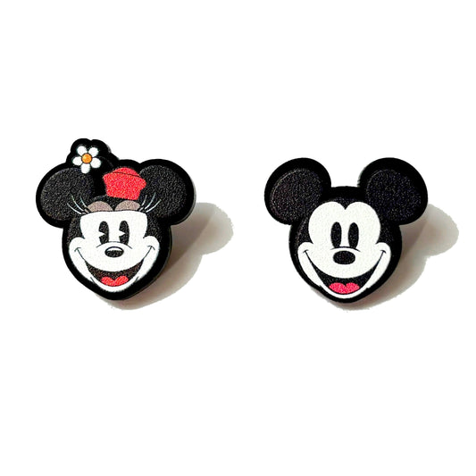 Vintage Mouse Couple Post Earrings