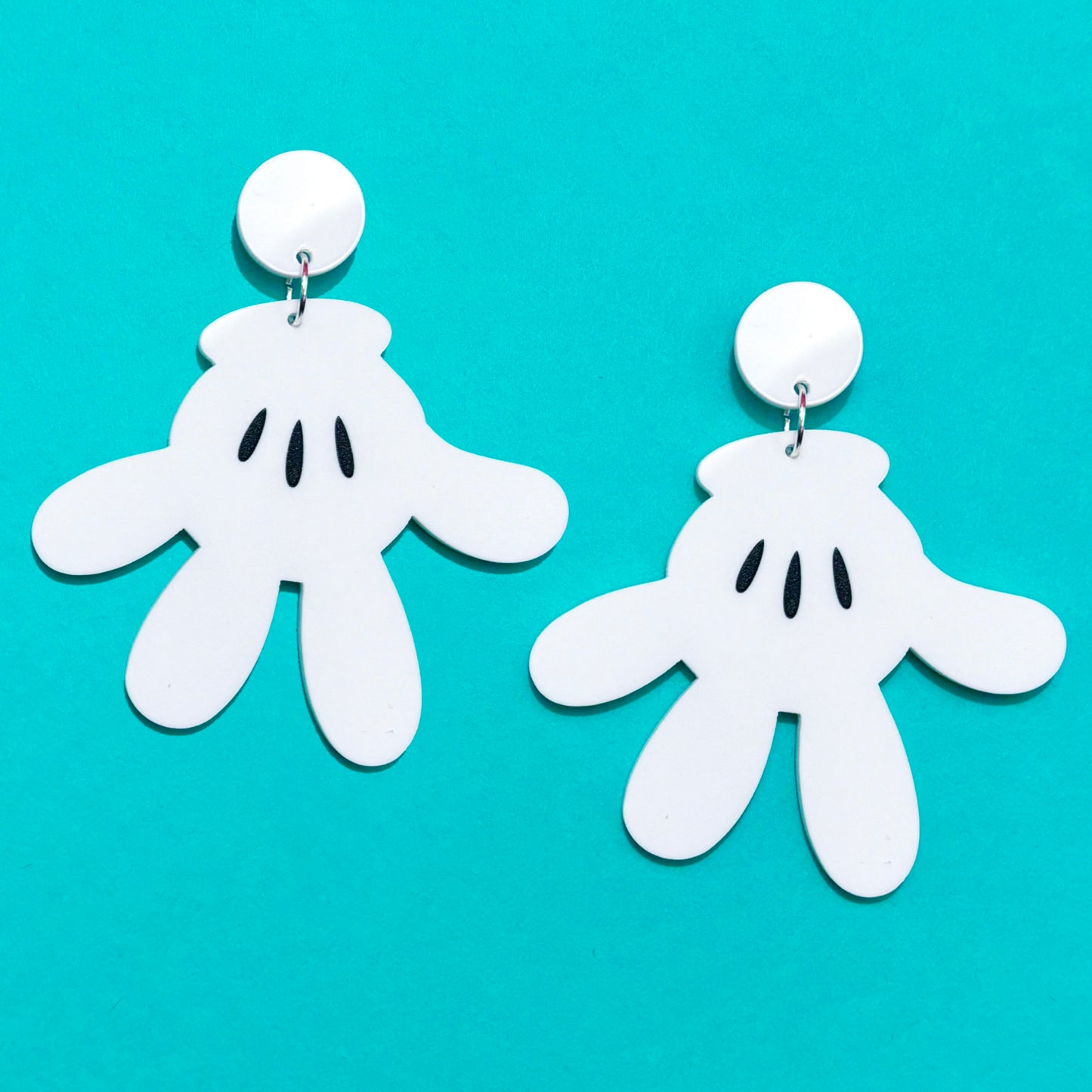 Mouse Glove Hand Drop Earrings