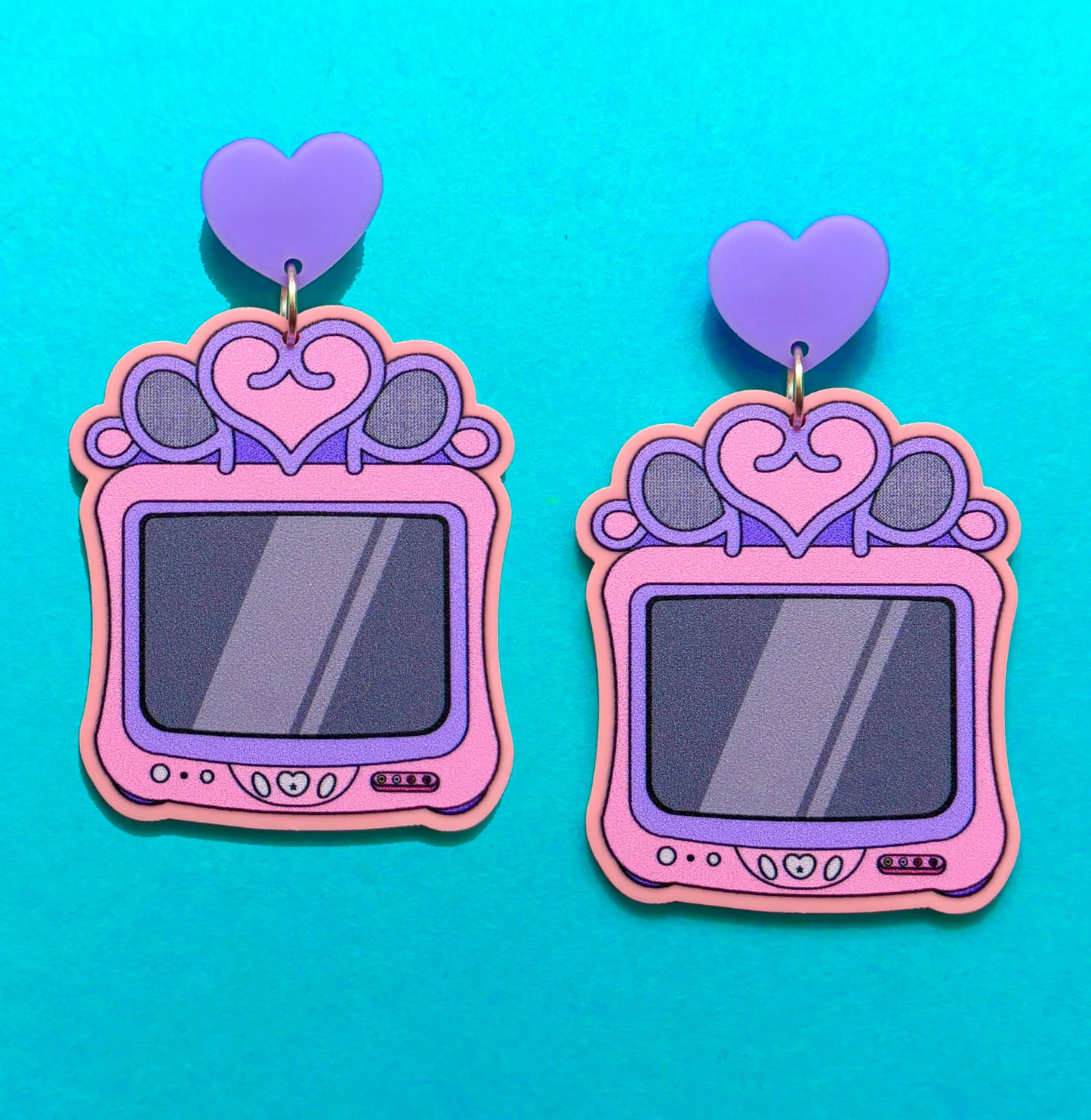 90s Princess TV Drop Earrings