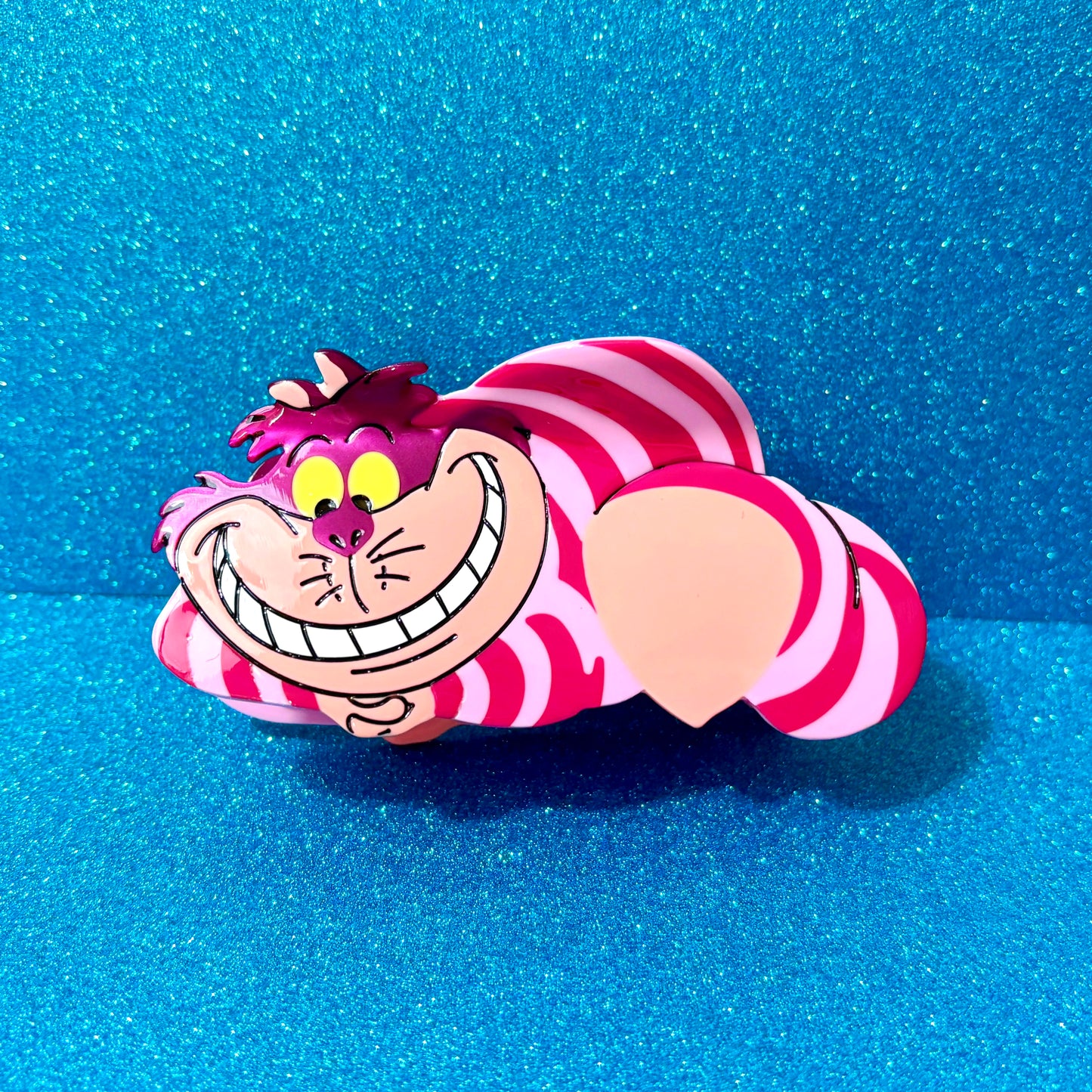 Grinning Cat Hair Claw Clip
