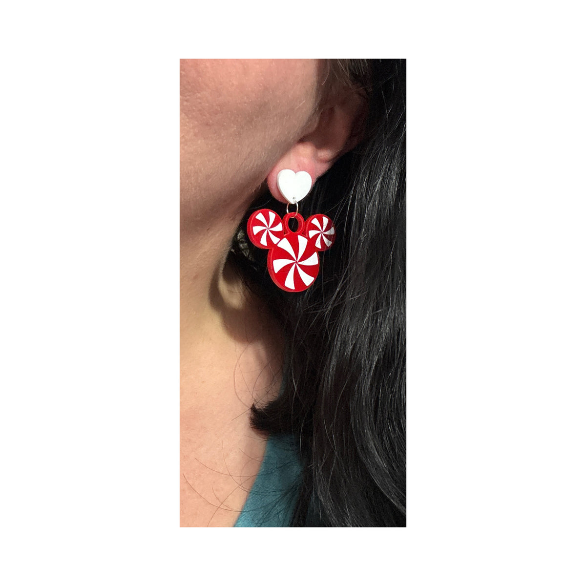 Mouse Peppermint Drop Earrings