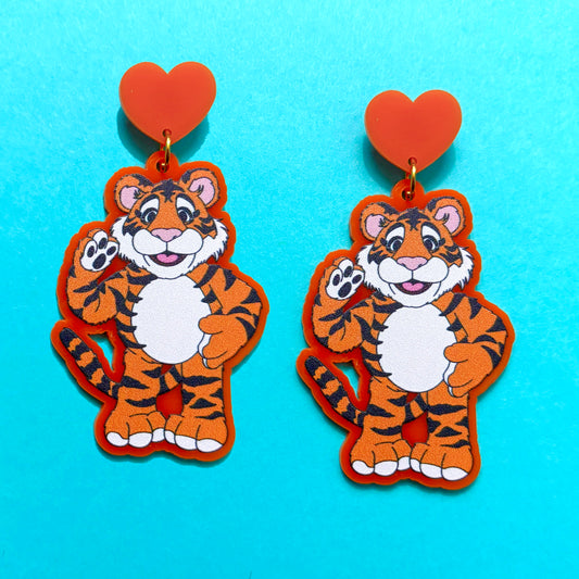 Rugby Christmas Toy Drop Earrings