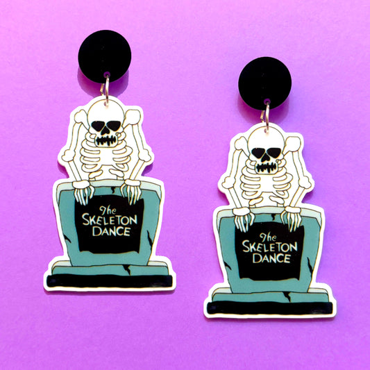 Skeleton Dance Drop Earrings