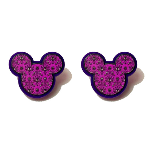 Haunted Wallpaper Mouse Acrylic Post Earrings