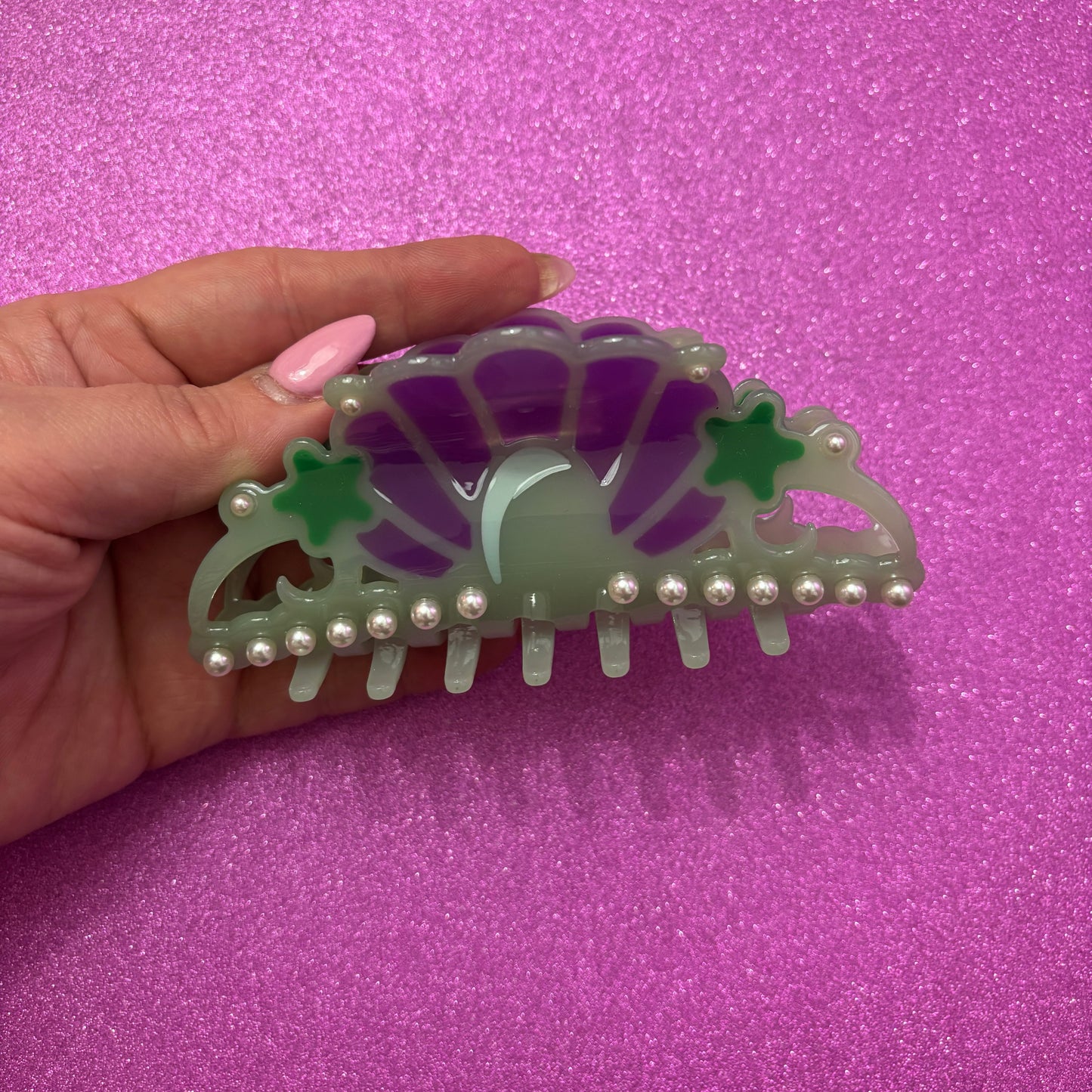 Mermaid Princess Crown Hair Claw
