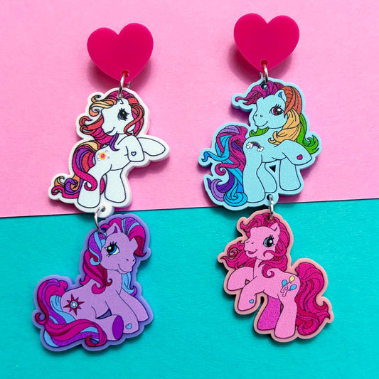 Magical Pony Pals Tiered Drop Earrings