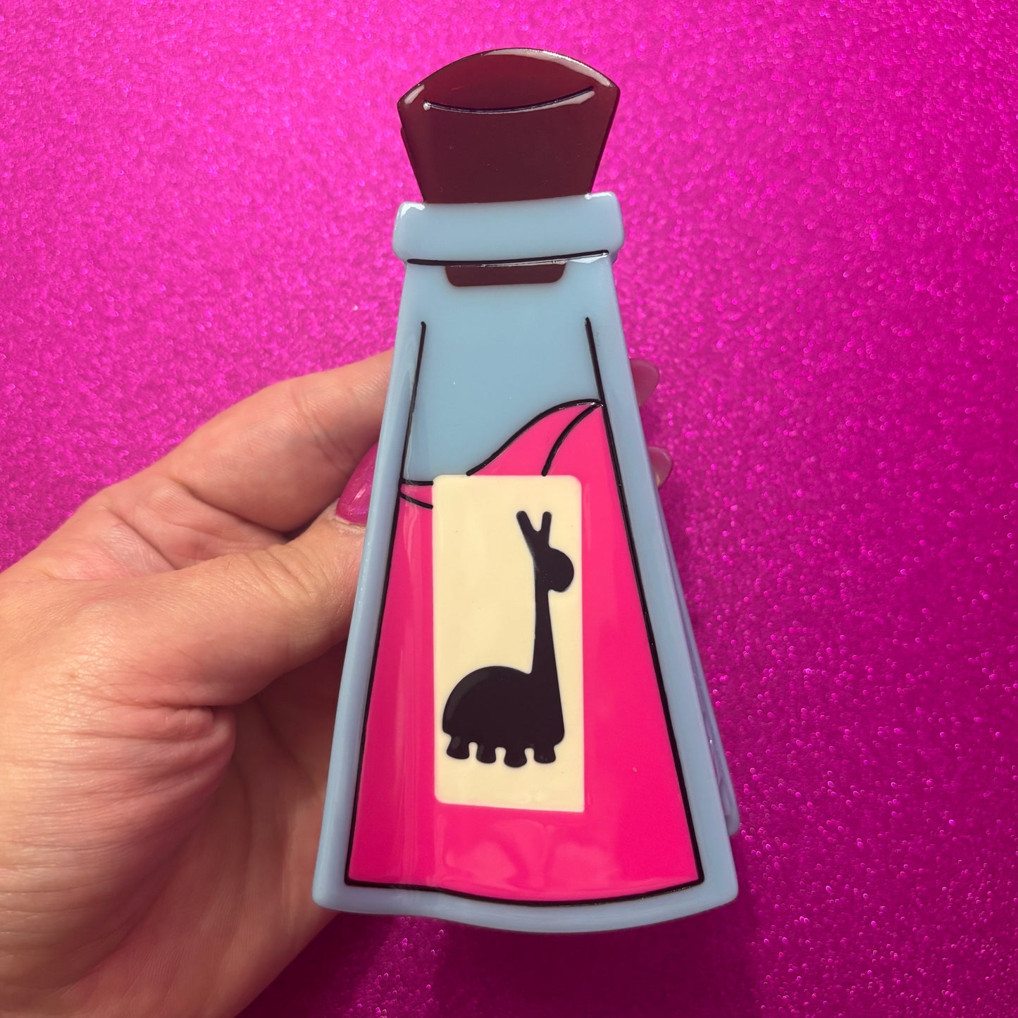 Llama Poison Claw Clip