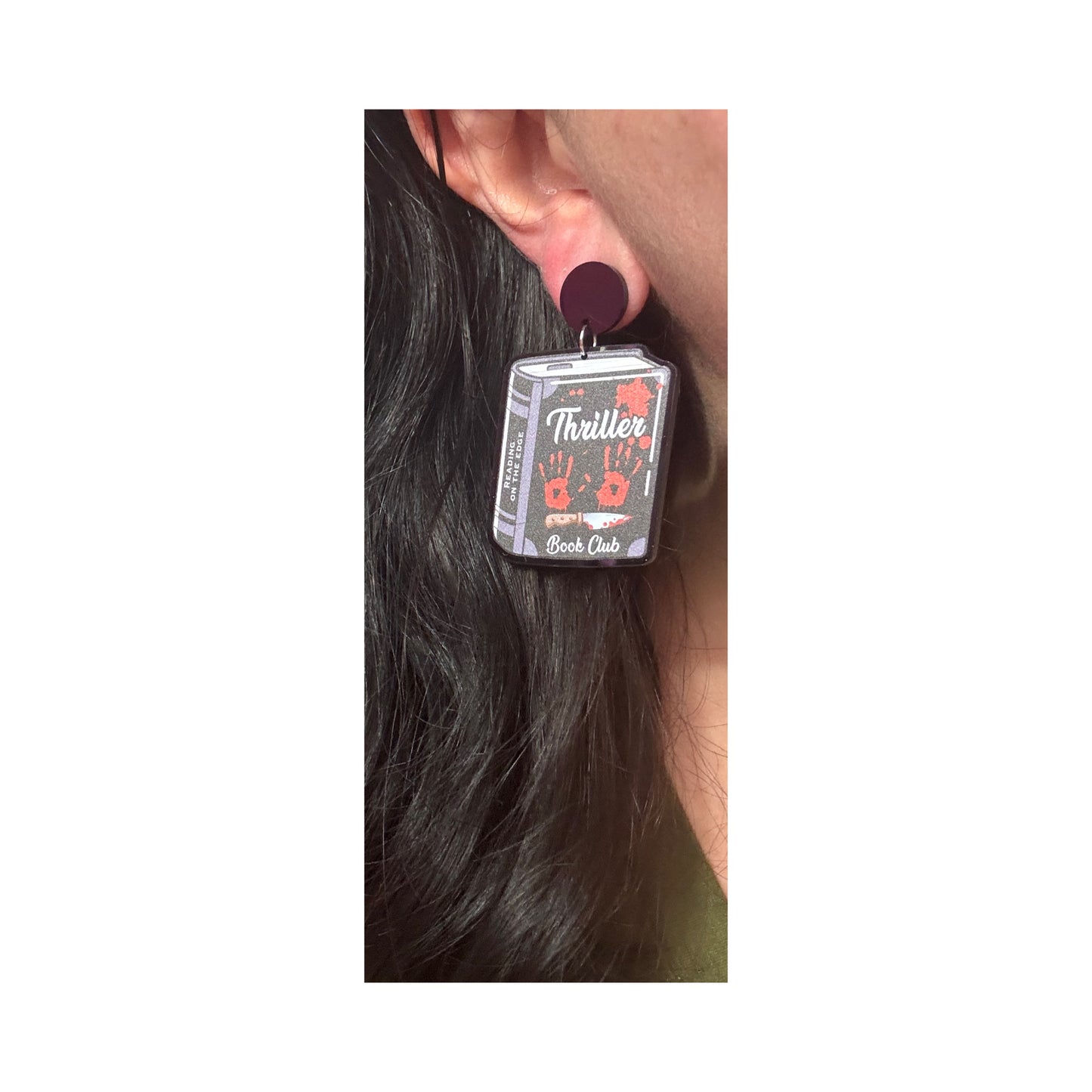 Thriller Book Club Drop Earrings