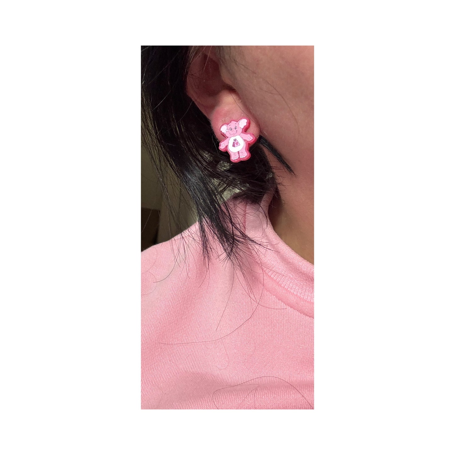 Sweetheart Rainbow Elephant Post Earrings