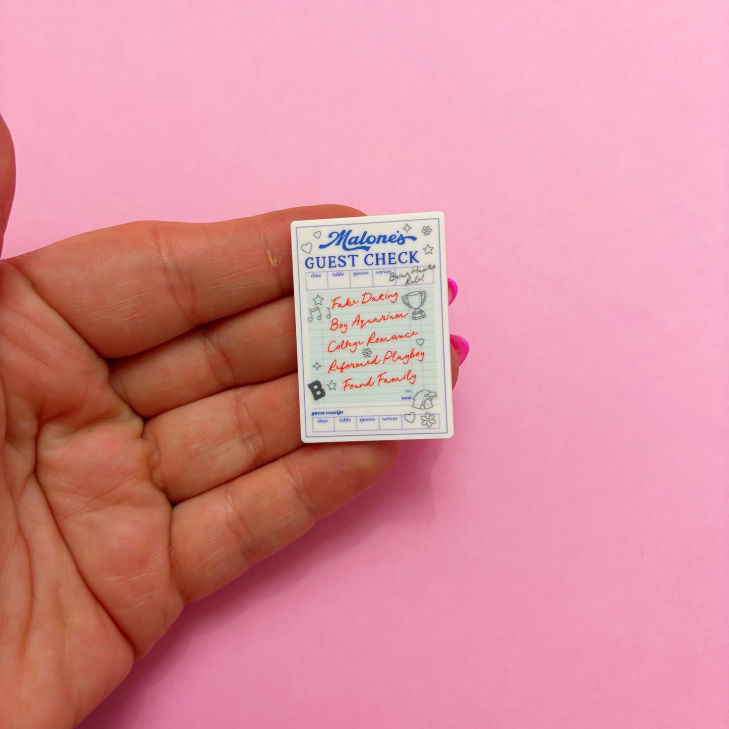 Malone’s Guest Check Pin