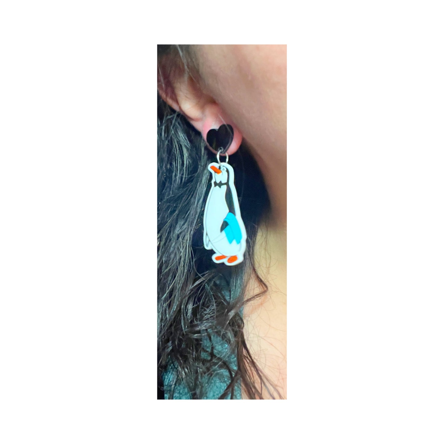 Jolly Holiday Poppins Penguin Drop Earrings