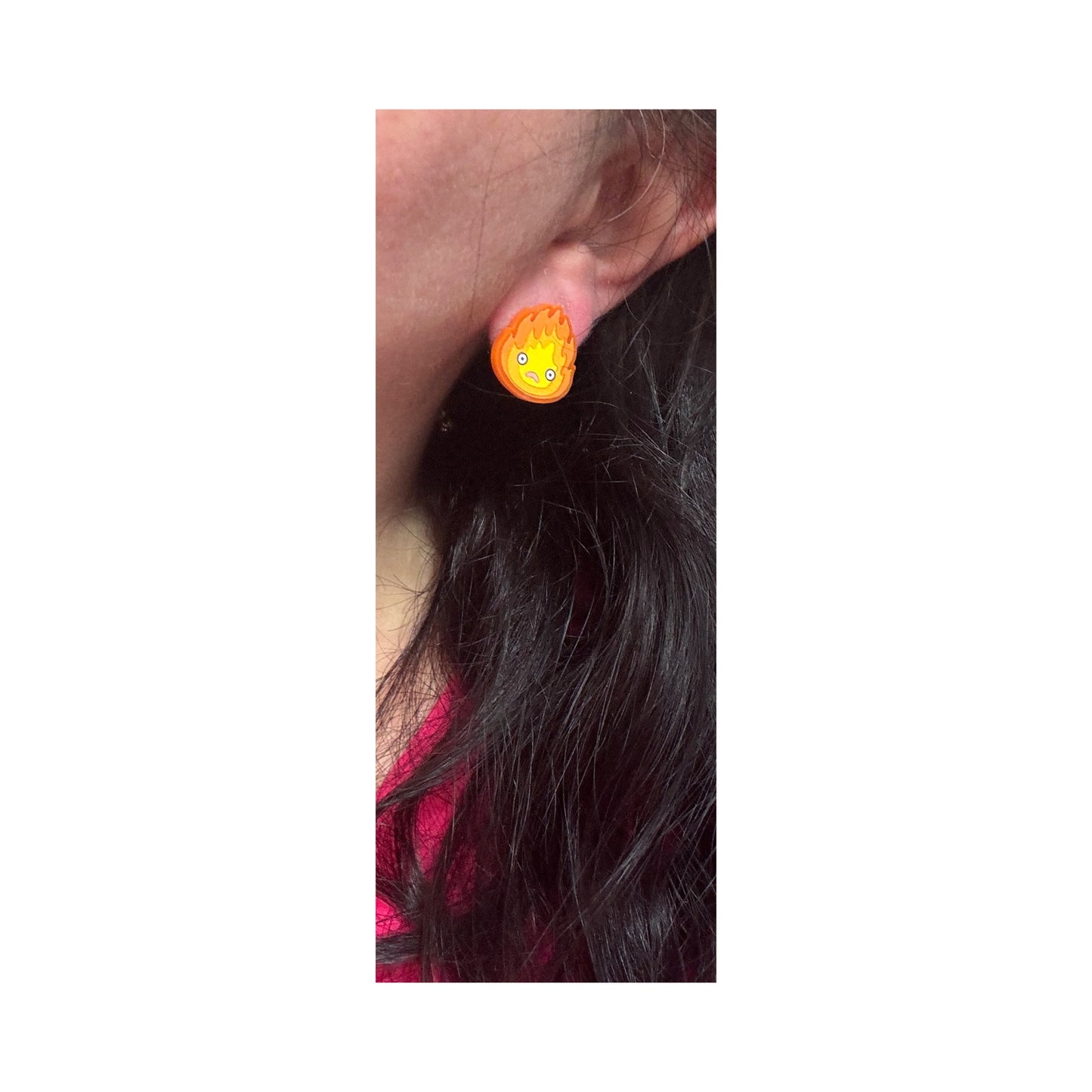 Calcifer Post Earrings