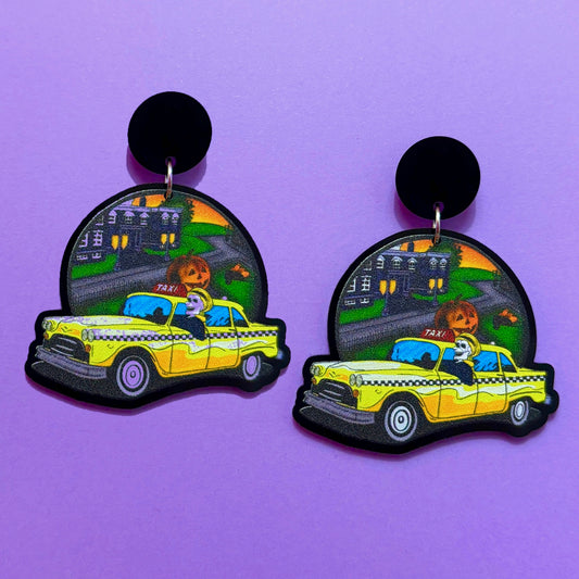 Halloweentown Cab Drop Earrings