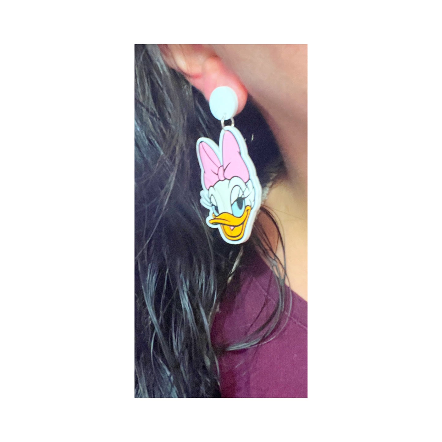 Duck Couple Drop Earrings