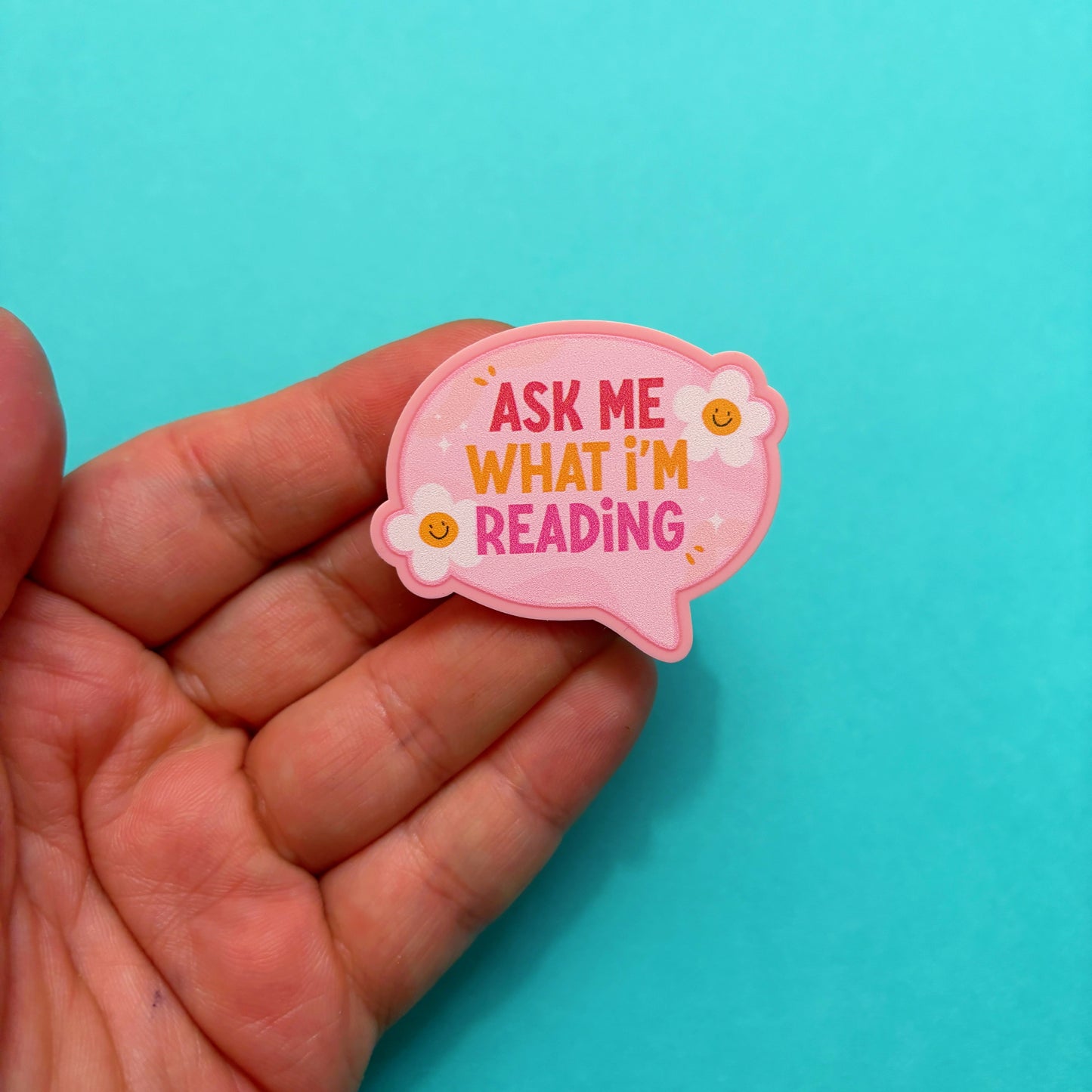 Ask Me What I’m Reading Pin