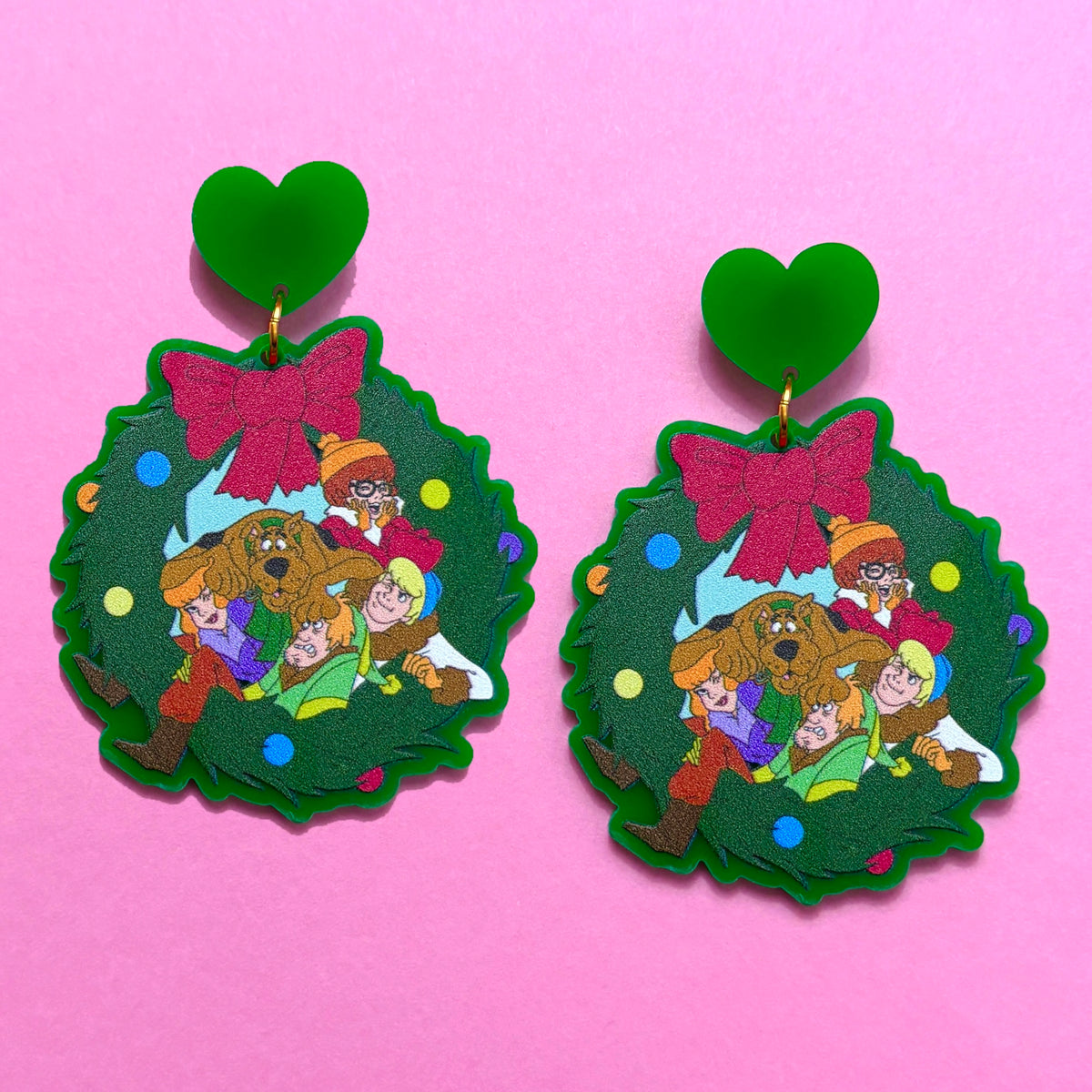 Mystery Gang Wreath Drop Earrings