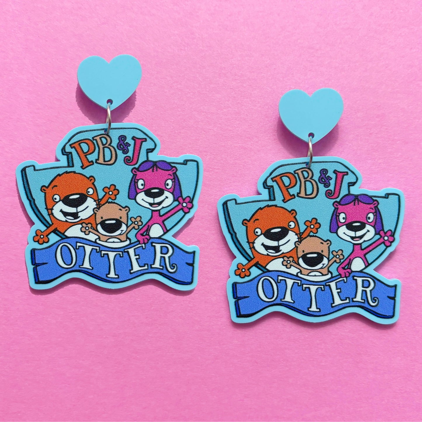 Otter Friends Drop Earrings