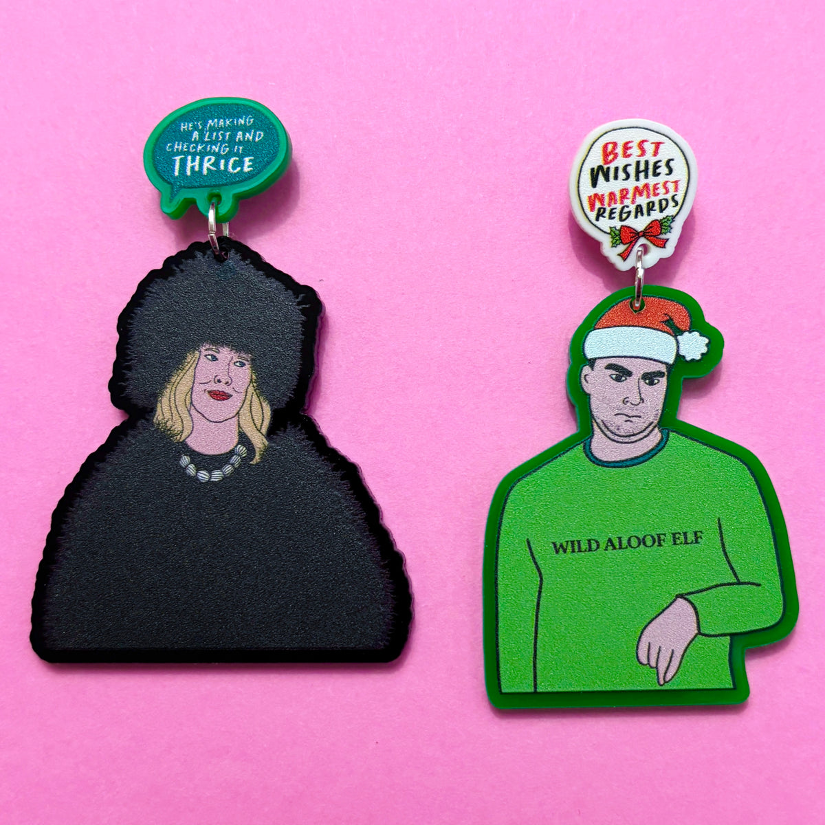 Moira & David Christmas Drop Earrings