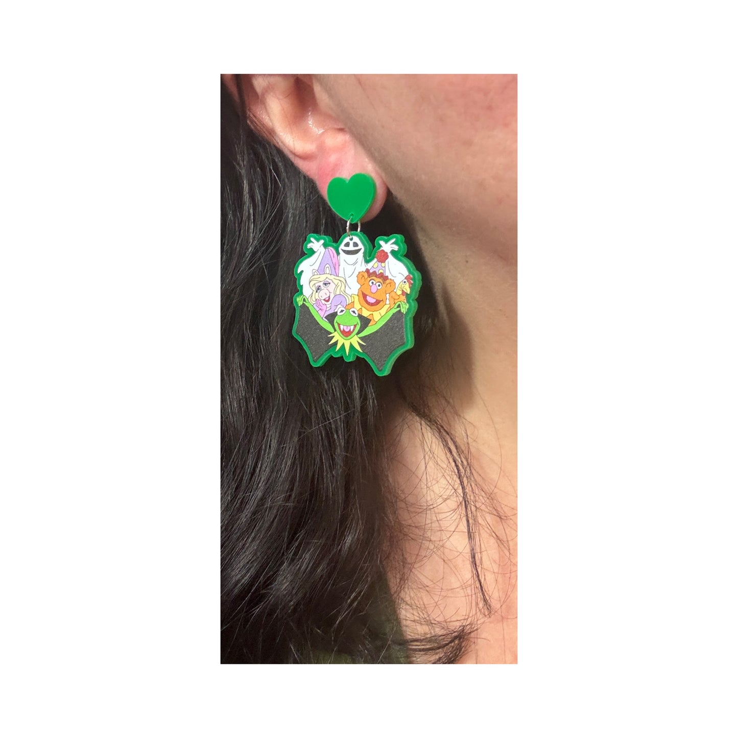 Halloween Puppet Pals Drop Earrings