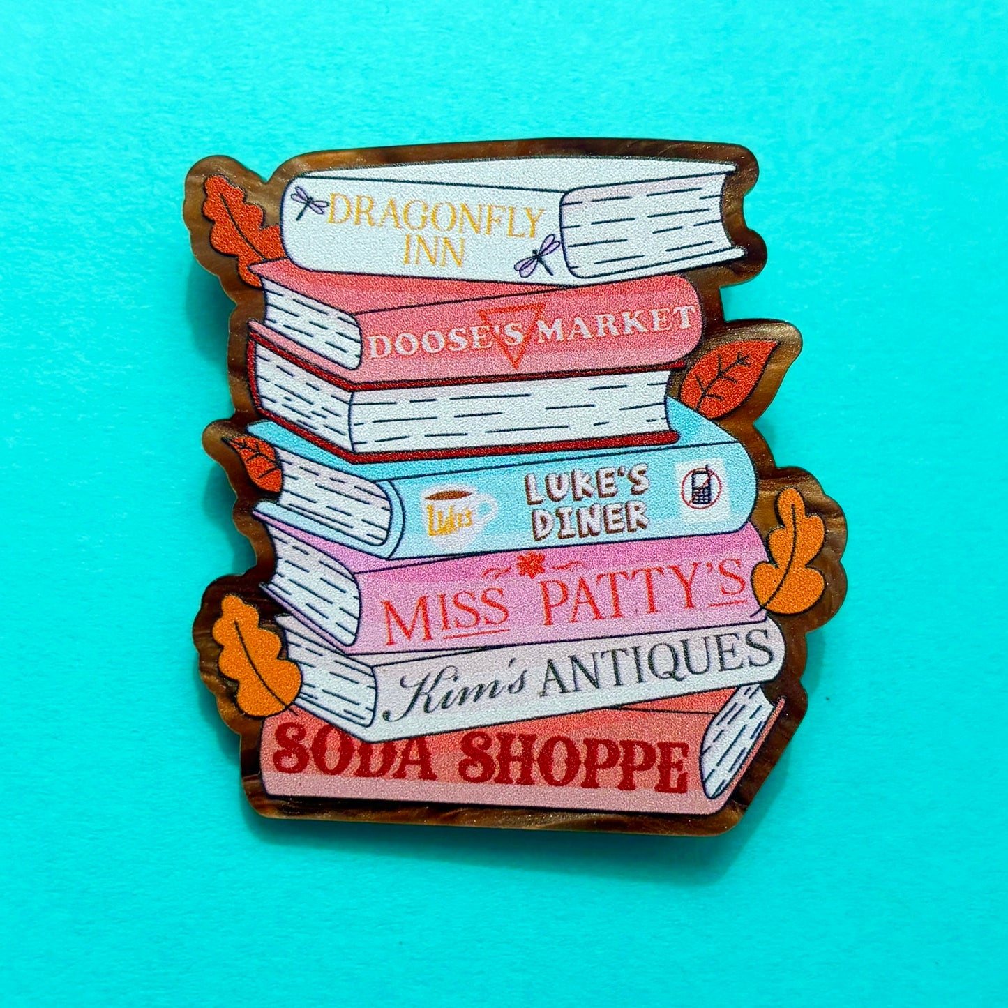 Stars Hollow Bookstack Pin