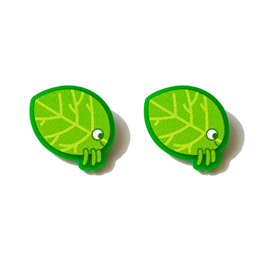 Leaf Bug Post Earrings