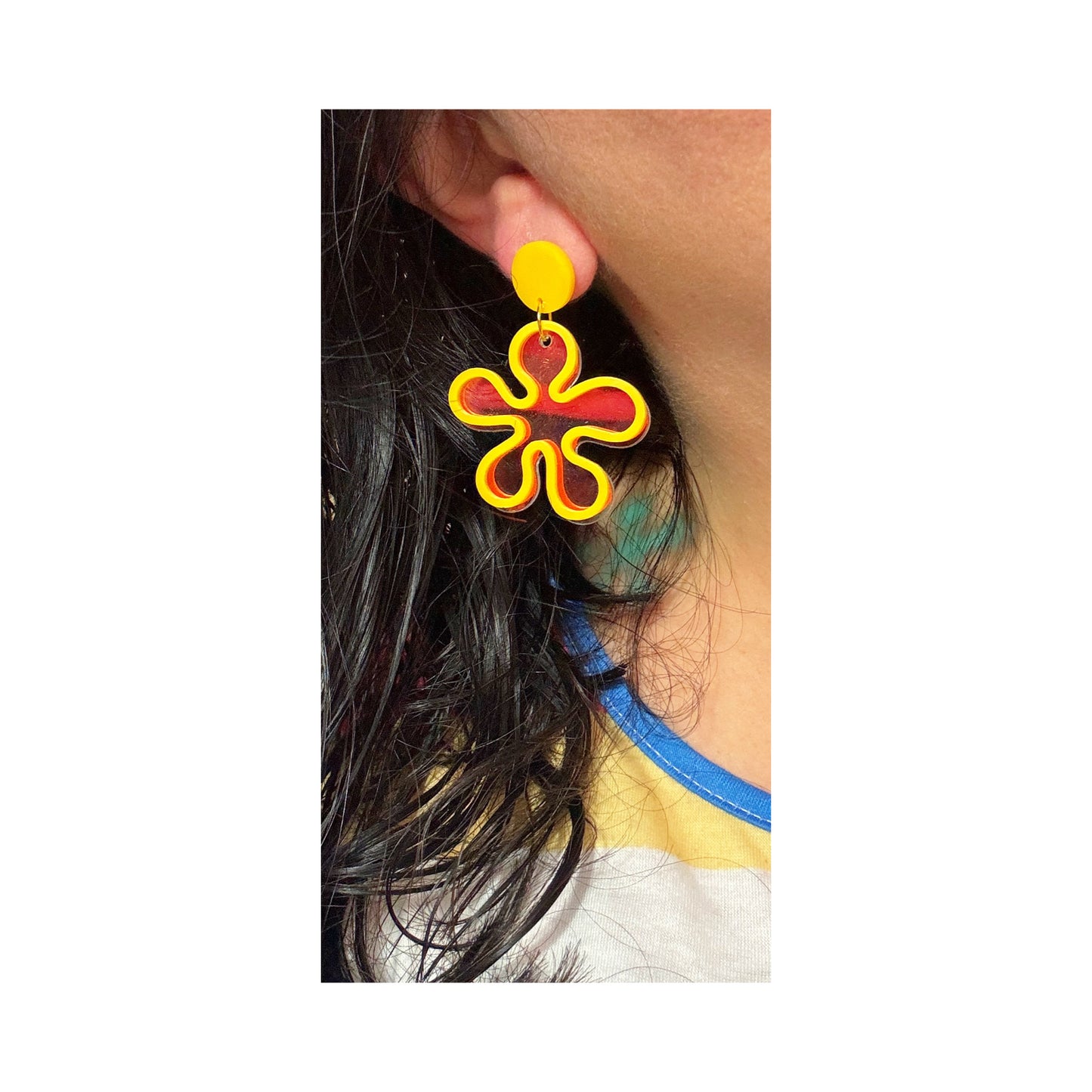 Groovy Flowers Drop Earrings