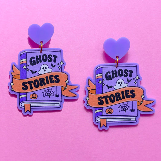 Ghost Stories Book Drop Earrings